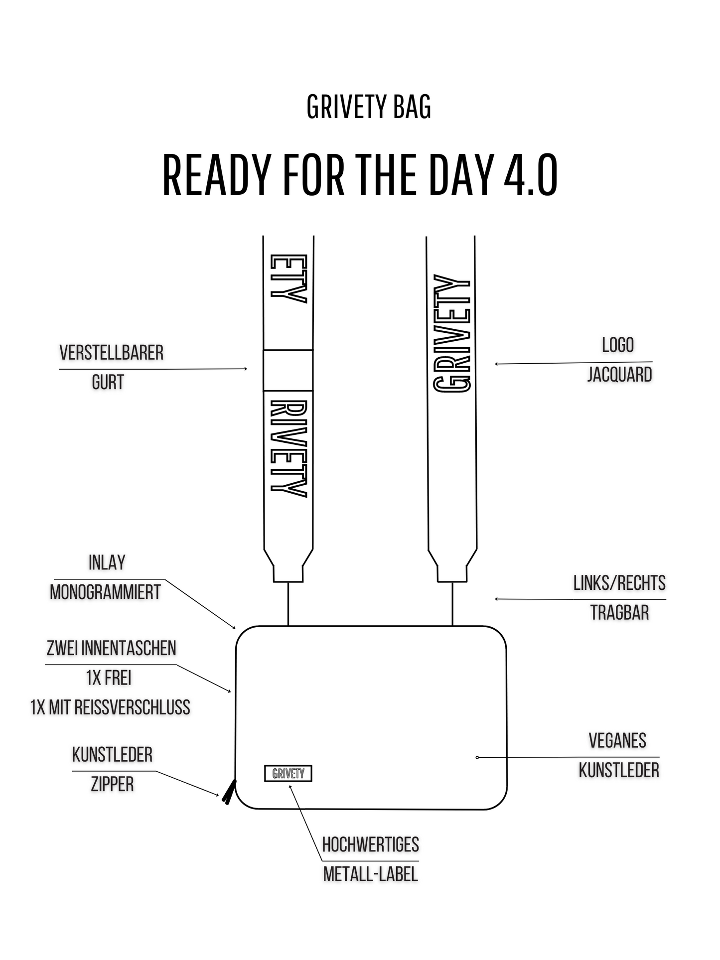 Bag 'READY FOR THE DAY' 4.0 VANILLA